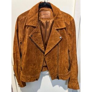 BLANKNYC Suede Moto Jacket Size M